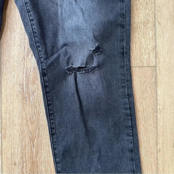 Loft Made and Loved The Curvy Straight Crop Black Mid-Rise Denim Size 28/6 GUC - Picture 5 of 9